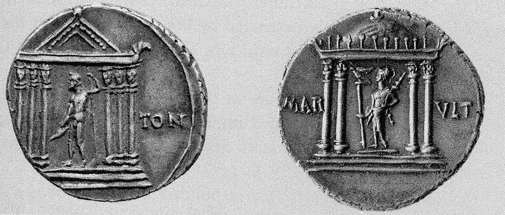 Figure 9: Temple of Jupiter Tonans, Depicted on Left Denarius