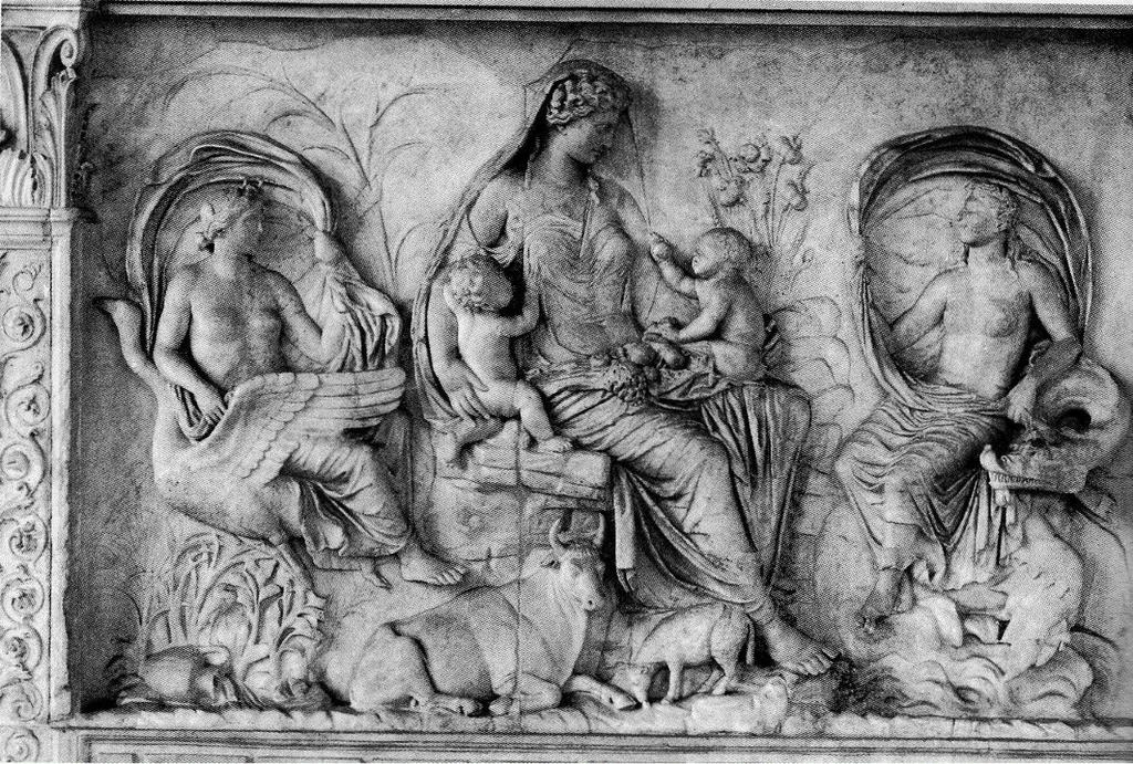 Lindsey Annable Roman Visual Culture and Roman History January 2018 Figure 13: Tellus Relief from the Ara Pacis [photograph by the