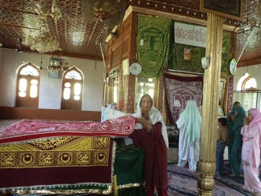 The interior of the mausoleum of Zati Shah and the other