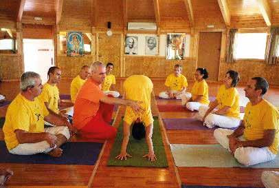 THE YOGA TEACHERS TRAINING COURSE Combines the practice of asanas, pranayama and meditation with the study of ethical and philosophical principles as well