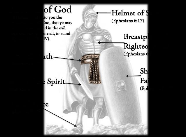 14 Stand firm then, with the belt of truth buckled around your waist, with the breastplate of righteousness in place, 15 and with your feet fitted with the readiness that comes from the gospel of