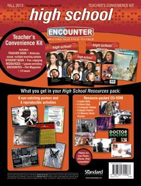 Table of Contents ENCOUNTER Young Teen The Curriculum and How It Works... 3 Scope & Sequence... 4 FREE Sample Lesson... 5-10 High School The Curriculum and How It Works... 11 Scope & Sequence.