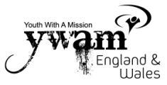 Youth With A Mission The King s Lodge APPLICATION FORM Please return completed form to: The Registrar YWAM, The King s Lodge Watling Street, Nuneaton, Warwickshire CV10 0TZ England Tel: +44 (0)24