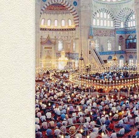 Pictured here are Muslims praying at a mosque in Turkey.