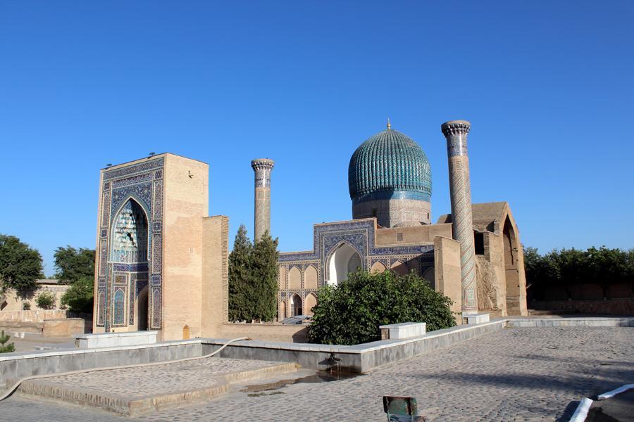 020 Gur-e-Amir Mausoleum, Samarkand, Uzbekistan. The name means Tomb of the King.