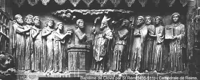 Clovis was the first barbarian king to accept Catholic rather than Arian baptism.