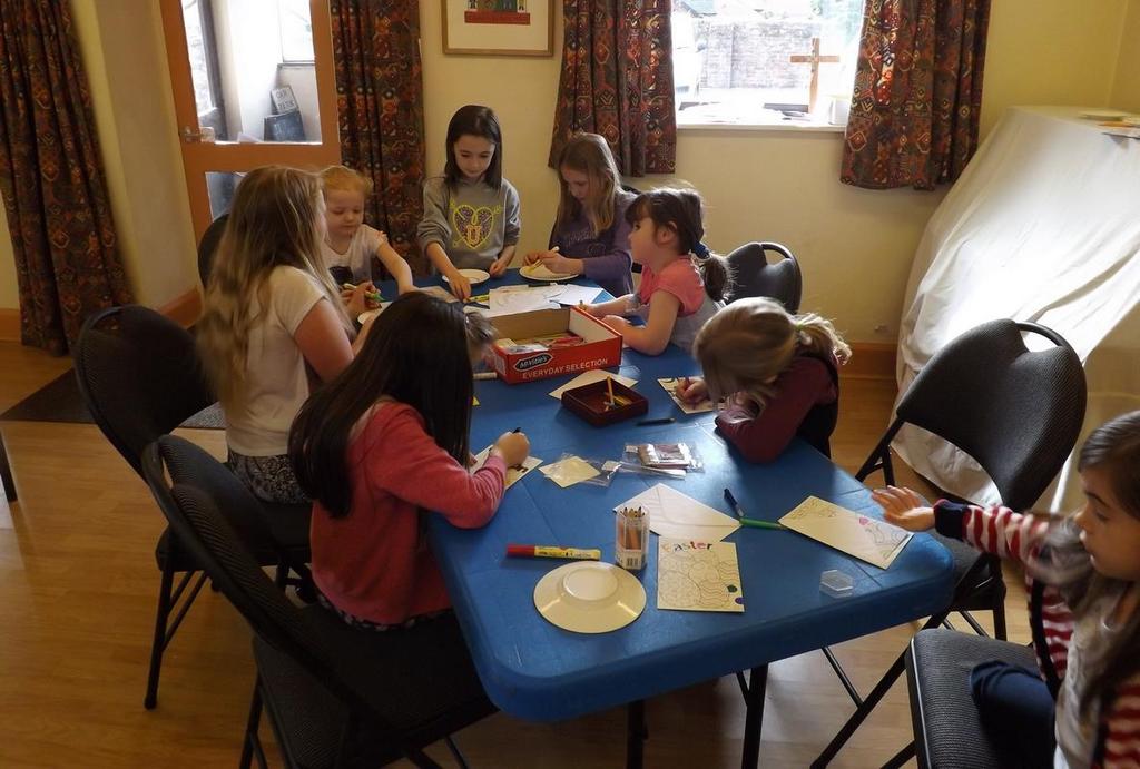 7 Church Community Sunday Club. It s fun and friendly and Margaret is nice. We learn things and make things to take home to my Mum Hazel (8).