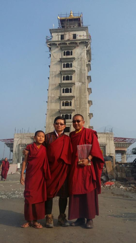 There are at present three main dharma projects nearing completion in Bhutan: the Big Buddha Statue in Thimpu, the Guru Rinpoche Statue at Takila, East Bhutan and Sangye Migyur Ling in South Bhutan.