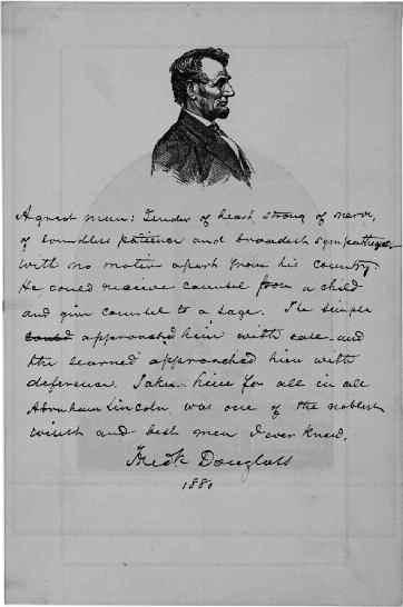 Lesson 4: Lincoln s Legacy Tribute to Abraham Lincoln by Frederick Douglass Frederick Douglass, A