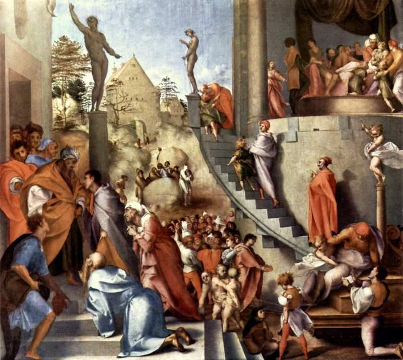 Sunday, August 20, 2017 Pontormo, Jacopo da, 1494-1556. Joseph in Egypt, from Art in the Christian Tradition, a project of the Vanderbilt Divinity Library, Nashville, TN. http://diglib.library.