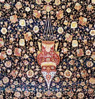 Design an Islamic Carpet Step 4. Find the lamps The carpet is also decorated with two hanging lamps.
