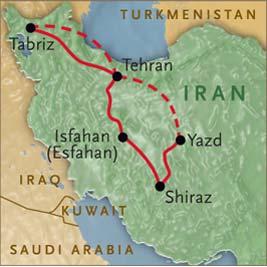 ITINERARY We will rendezvous at the Imam Khomeini International Airport (airport code IKA) in Tehran very early in the morning on Day 1.