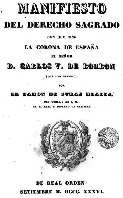 1829, Don Carlos was put at its head.