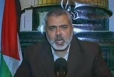ISMAIL HANIYA, JANUARY 12, 2009 " WE WILL NOT GIVE UP ON OUR DEMANDS.