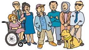 People who have a Physical disability; sight / hearing impairment learning disability Females; Males;