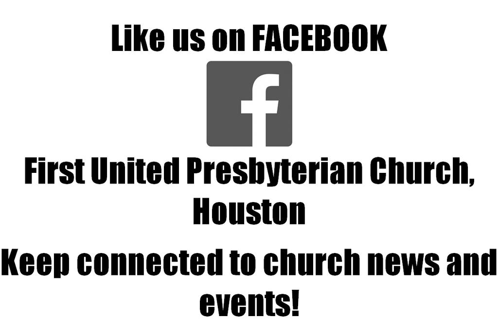 Check out our new website at www.houstonpresbyterian.org! There are lots of pictures of our church members and our beautiful church, as well as church news.