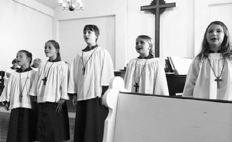 Choristers Advance in RSCM Certification On Sunday, May 17, the five choristers in the choir school received medals for having completed all of the requirements of the first level (white) of the