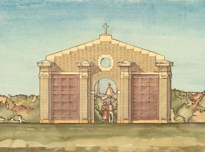 Architect s rendering of mausoleum Phase I. I know that my Redeemer lives: on the last day I shall rise again. And in my flesh I shall see God.