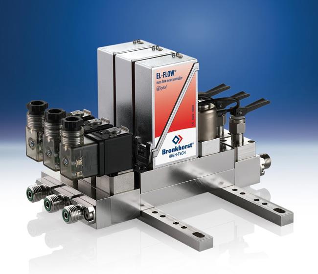 Bronkhorst High-Tech FLOW-SMS - Surface Mount Solutions various functions into one compact design u compact, modular assembly u tubeless construction reduces u potential leak points u