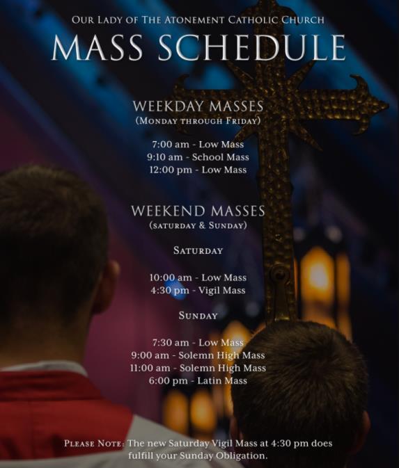 Our Lady of the Atonement Parish Life 2018