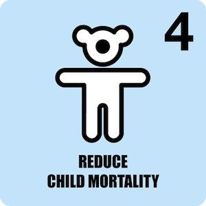 GOAL 4 - Reduce Child Mortality TARGET: Reduce by two-thirds, between 1990 and 2015, the mortality rate of children under five.