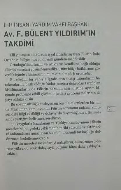 18 Introduction to IHH leader Bülent Yildirim's book Examples of How the Book Represents the Conflict 5.