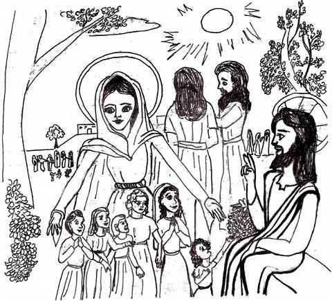 THE SECOND LUMINOUS MYSTERY Mary Brings the Children to Jesus for a Blessing One day after Jesus has been teaching for many hours, some children try to get a blessing from Him.