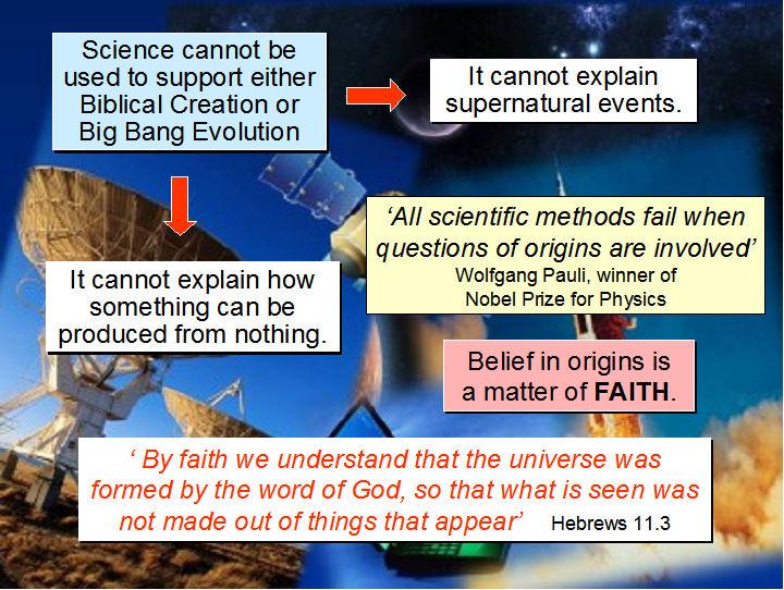 philosophy, a belief system, and to some it seems, a religion adhered to with great fervour. Neither of these two beliefs can be tested by any scientific method but have to be accepted by faith.