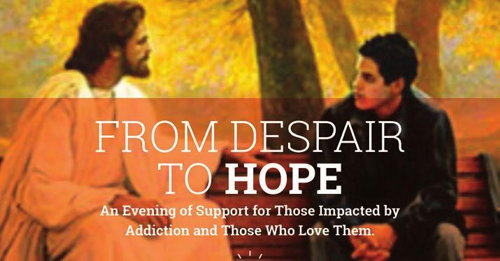 A person in recovery will speak about St. Joseph, St. Teresa of Avila, St. Maria Goretti, St. Thérèse of Lisieux (the Little Flower ), St. Francis of Assisi, St. Anthony of Padua, St.