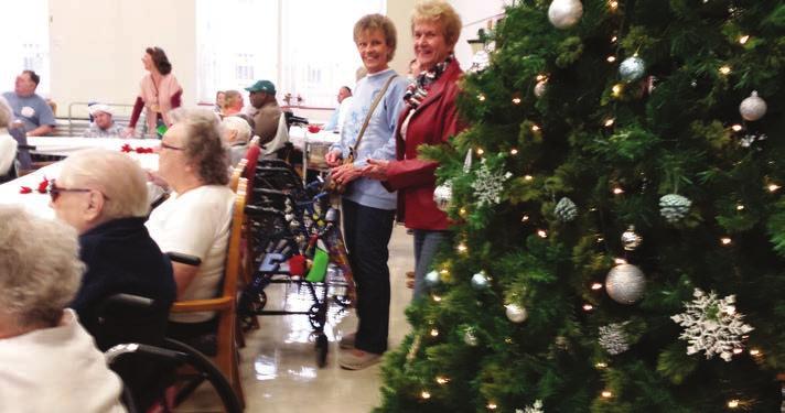 They sponsored a Christmas party for 50 residents of Cedarbrook Nursing Home in Allentown.