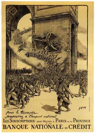 Profiles in History Historical Document Auction 63 236. WWI Pour le triomphe souscrivez war bond poster by SEM. (ca.