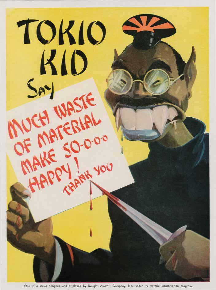 350. WWII Tokio Kid Say Much Waste of Material Make So-o-o-o Happy! Thank You Douglas Aircraft poster.