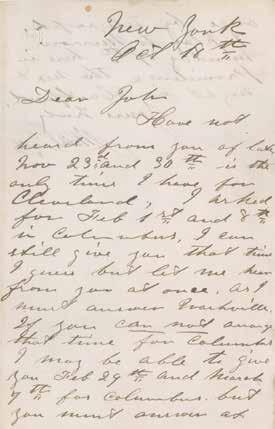 29. Booth, John Wilkes. Rare autograph letter signed ( J. Wilkes Booth ), 2 pages (5.1 x 7.9 in.; 130 x 200 mm.