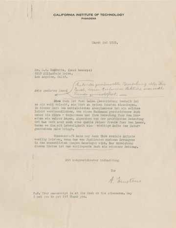 Profiles in History Historical Document Auction 63 73. Einstein, Albert. Typed letter signed ( A.