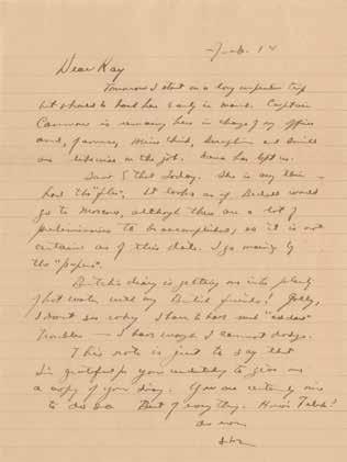 Profiles in History Historical Document Auction 63 77. Eisenhower, Dwight D. Autograph letter signed ( Ike ), 1 page (7.75 x 10.5 in.; 197 x 267 mm.), no place, 14 February, no year [ca.