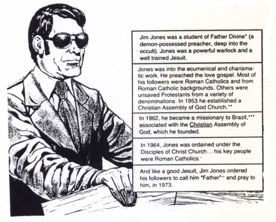 ! Jim Jones was a specially assigned bi-sexual Jesuit Deacon (a layman under oath), set up by the Roman Catholic church.