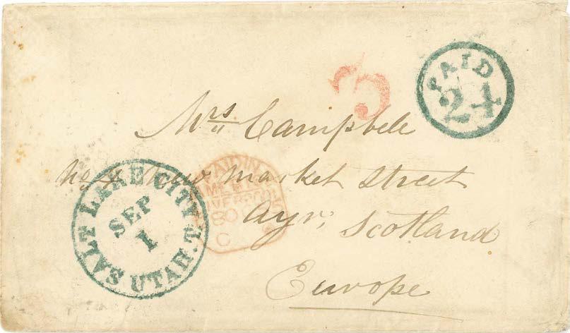 Utah-Missouri Contract Mail Magraw Contract: July 1854 - November 1856 Unsatisfactory performance by Woodson led to the cancellation of Route 4965.