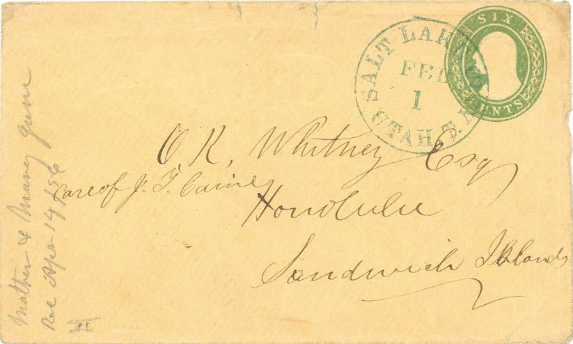 Postmarked November 3, 1855 in Honolulu - Yankee to San Francisco on December 1 Left Los Angeles in December 5 Chorpenning mail - arrived December