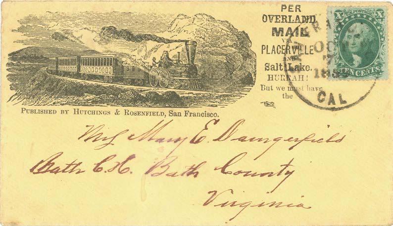Utah-California Contract Mail 3 rd Chorpenning Contract: July 1858 - May 1860 Chorpenning was awarded a new weekly contract which returned to the
