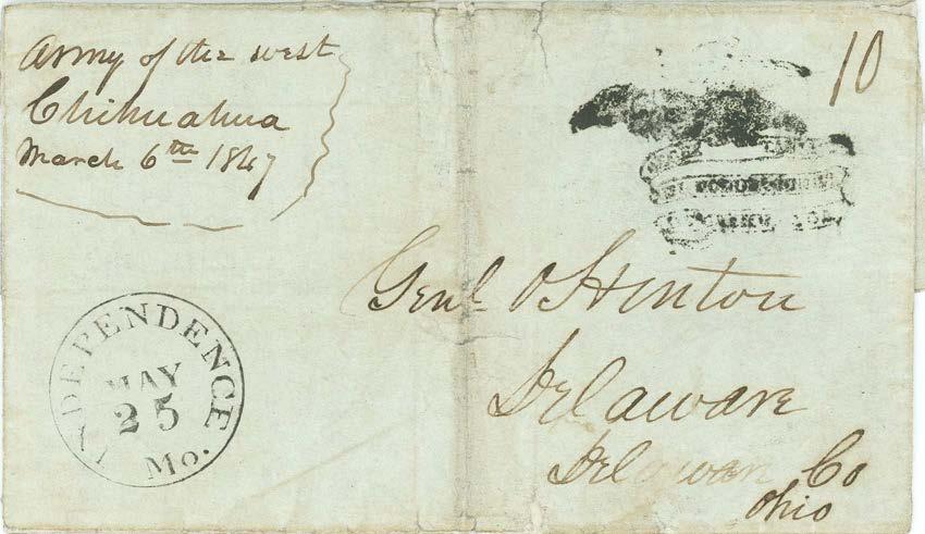 Santa Fe Pre-Contract Mail Military Courier: July 1846 - June 1850 Doniphan s 1 st Missouri Mounted Volunteers defeated a much larger