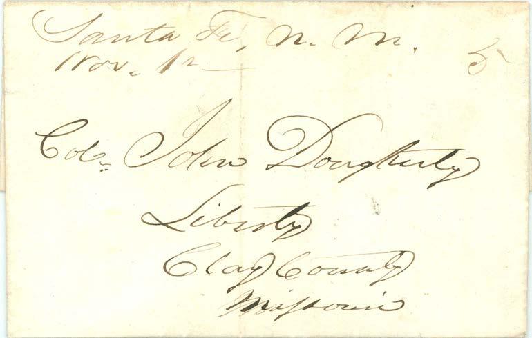 Santa Fe Contract Mail Introduction: July 1850 - June 1862 The first post office route contract into the West