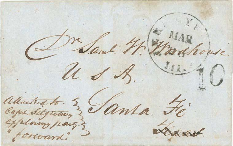 Santa Fe Contract Mail Waldo Hall Contract: July 1850 - June 1854 Waldo Hall & Co. won the monthly contract for Route 4888 between Independence and Santa Fe.