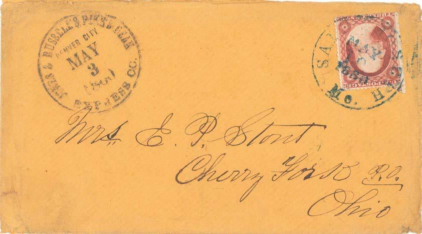 Colorado Pre-Contract Mail JRPPE: July 1859 - May 1860 The Jones & Russell s Pike s Peak Express