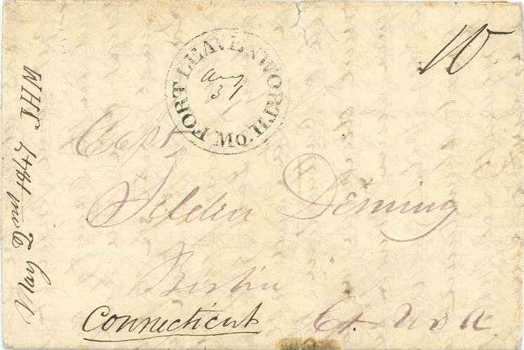 Datelined April 30, 1847 in San Francisco - carried to Monterey in May 3 bi-weekly regional mail Mailed August 23 on steamer Amelia to St Louis -