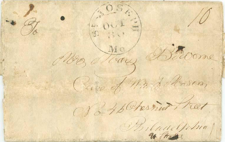 California Pre-Contract Mail Stockton Overland Mail: June-October 1847 Commodore Stockton stepped down from his California command in