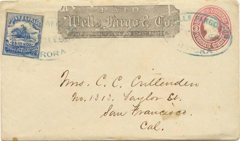 California Pre-Contract Mail Nevada Pony Express: February 1863 - February 1864 In February 1863, the Virginia City Pony Express rates were