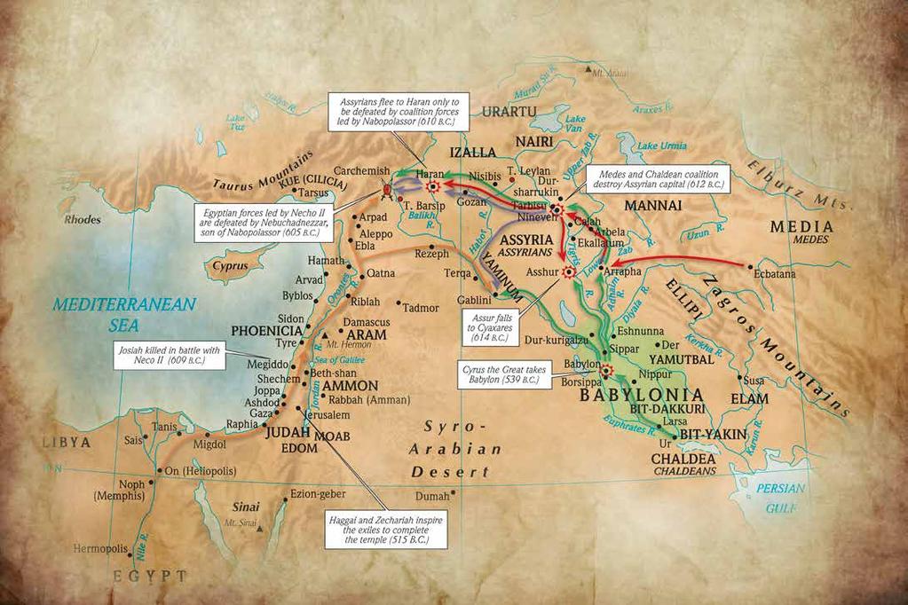 The Changing World of Israel s Later Prophets The Changing World of Israel s Later Prophets is adapted from The Holman Bible Atlas 1998 B&H Publishing Group, page 152.