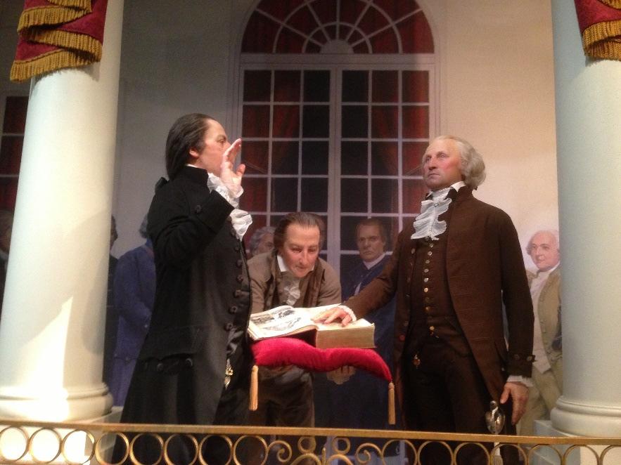 The day Washington took the oath of office, April 30, began with religious services in all the churches in the city.