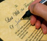In the case of a will the covenant only becomes effective when the person dies.