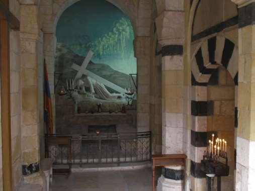 At a corner in El-Wad Road stands the Polish chapel.